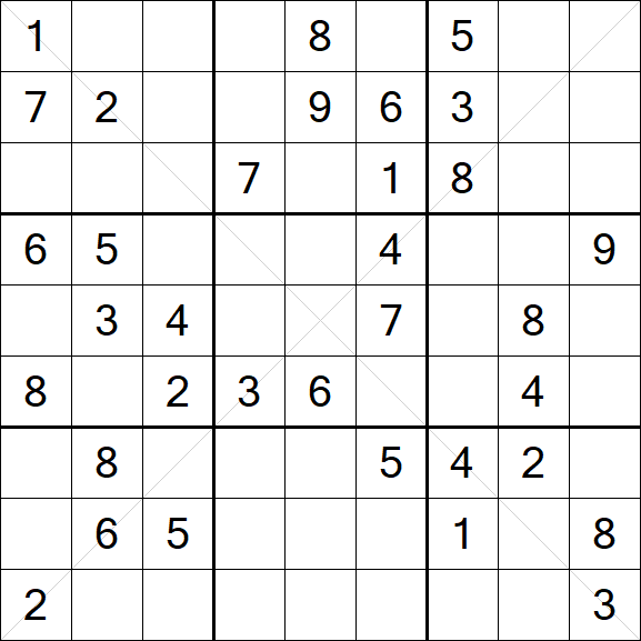 Sudoku X - Medium
