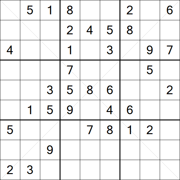 Sudoku X - Medium