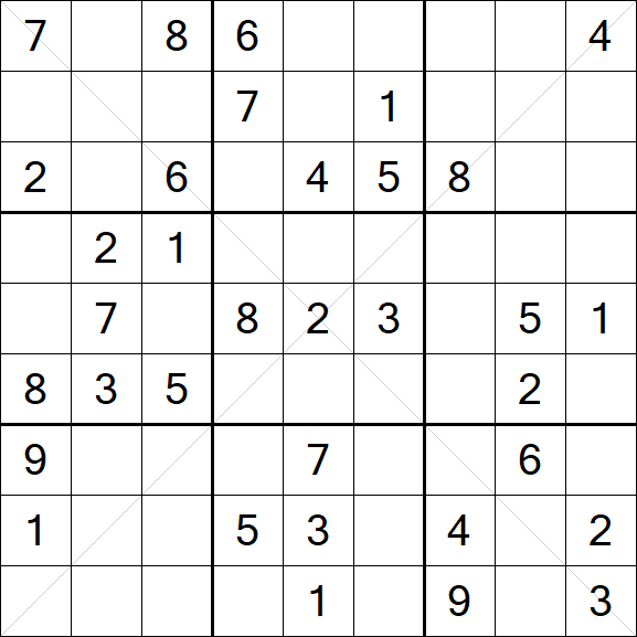 Sudoku X - Medium