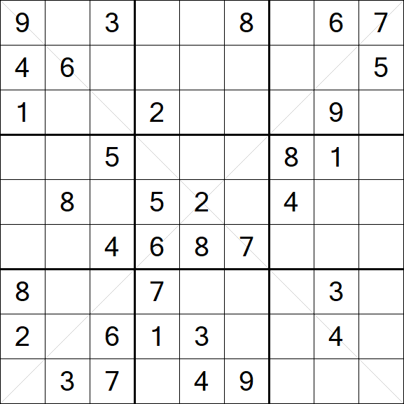 Sudoku X - Medium