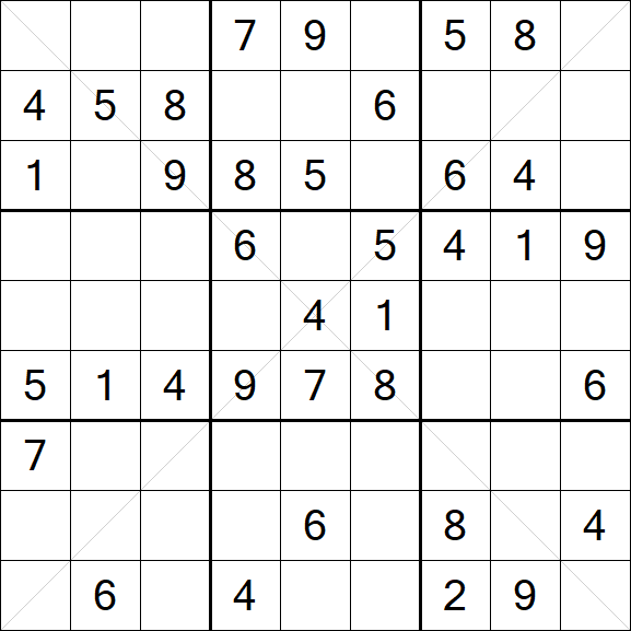 Sudoku X - Medium