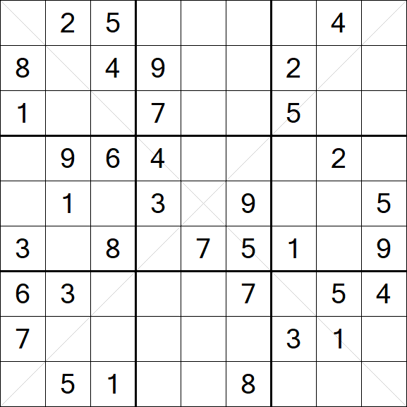 Sudoku X - Medium