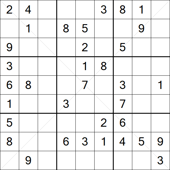 Sudoku X - Medium