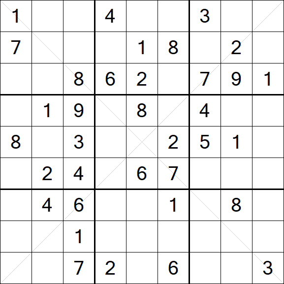 Sudoku X - Medium
