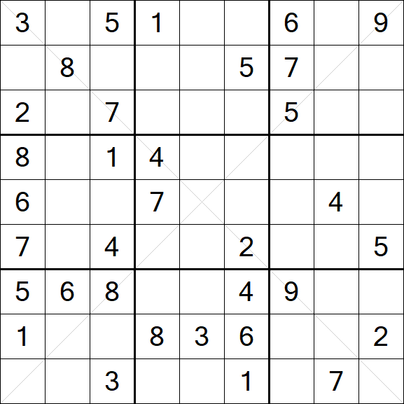 Sudoku X - Medium