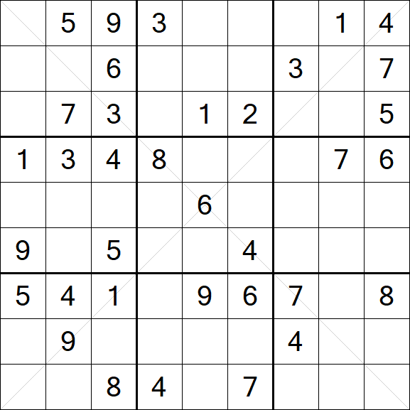 Sudoku X - Medium