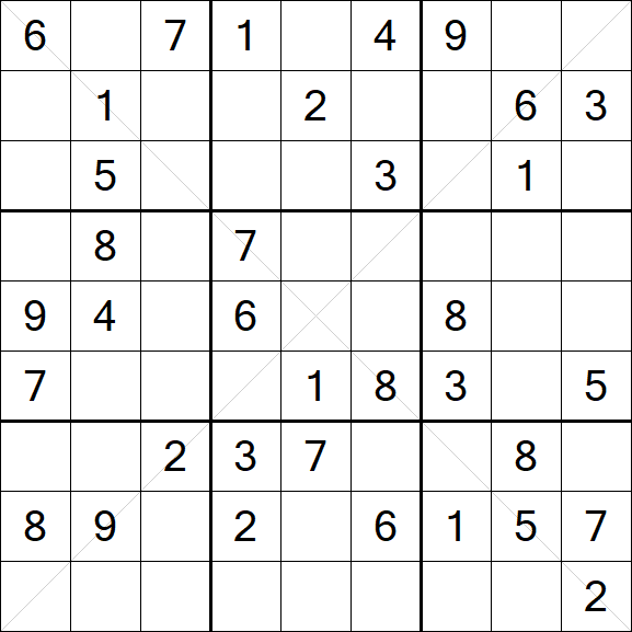 Sudoku X - Medium