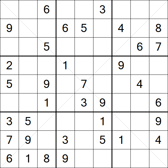 Sudoku X - Medium