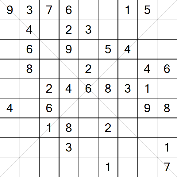 Sudoku X - Medium
