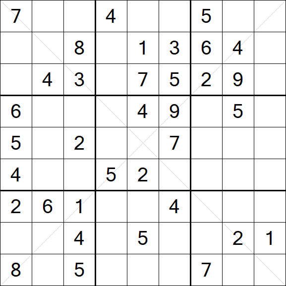 Sudoku X - Medium