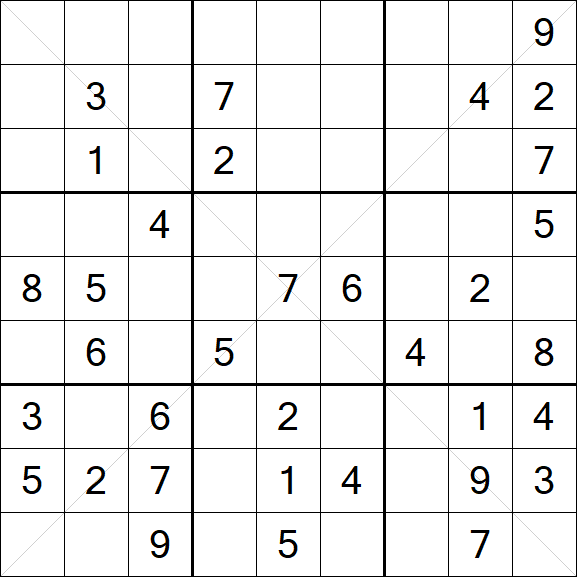 Sudoku X - Medium