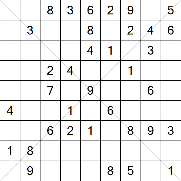 Sudoku X - Medium