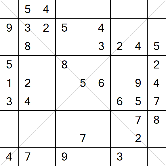Sudoku X - Medium