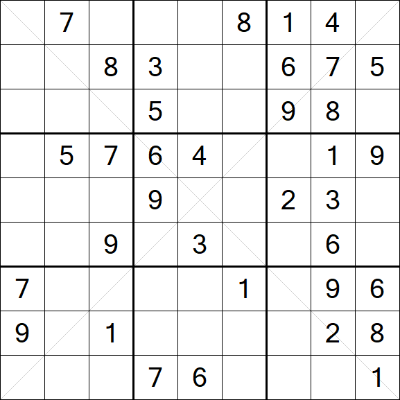 Sudoku X - Medium
