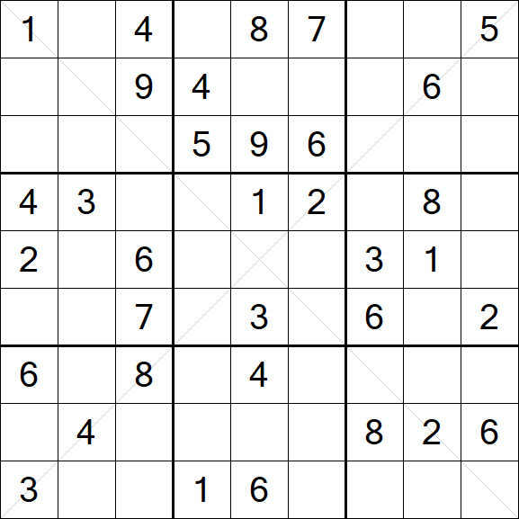 Sudoku X - Medium