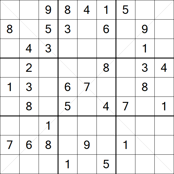 Sudoku X - Medium