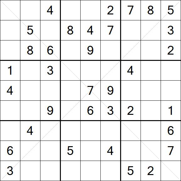 Sudoku X - Medium