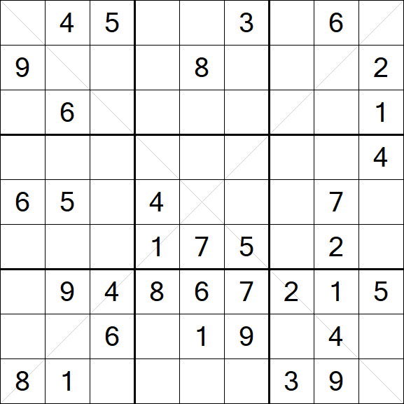 Sudoku X - Medium