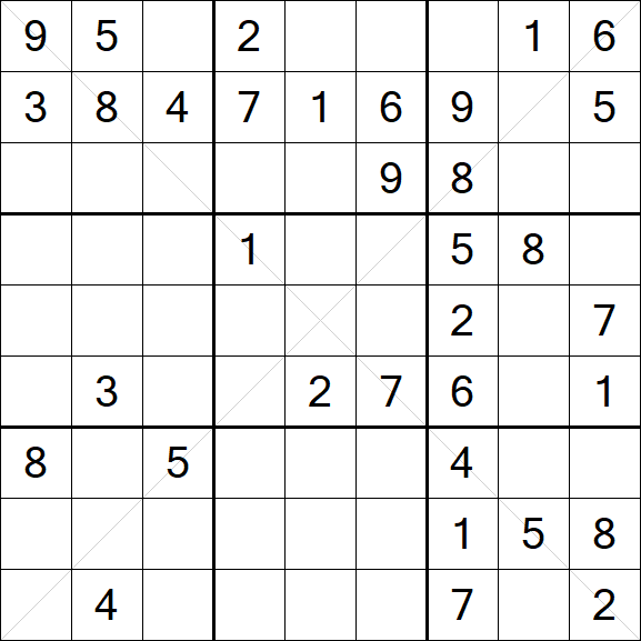 Sudoku X - Moyen