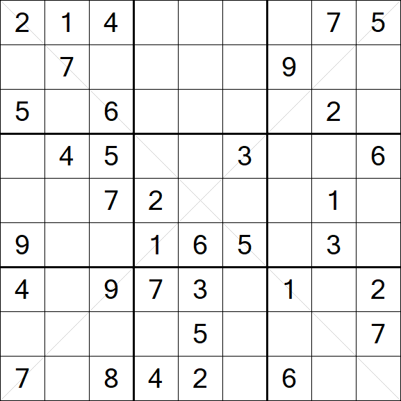 Sudoku X - Medium