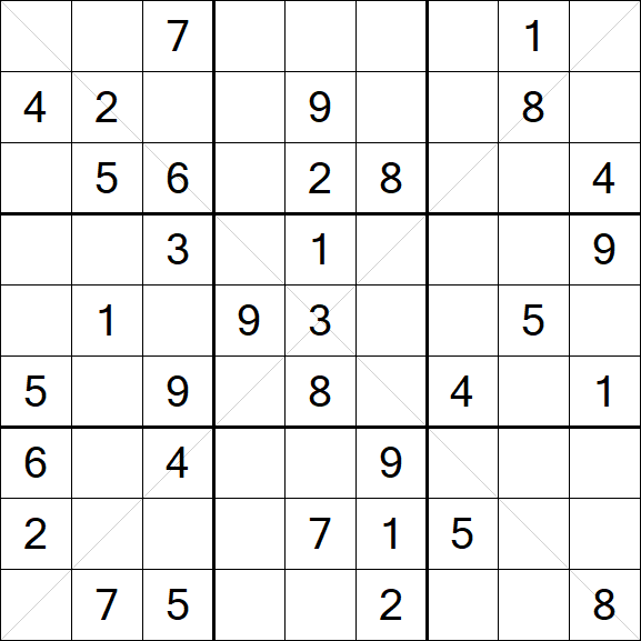 Sudoku X - Medium