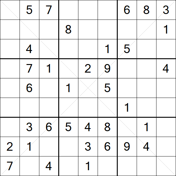 Sudoku X - Medium