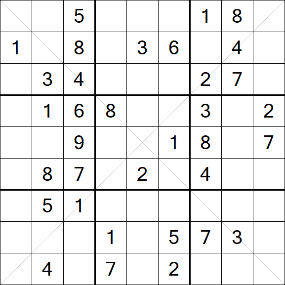 Sudoku X - Medium