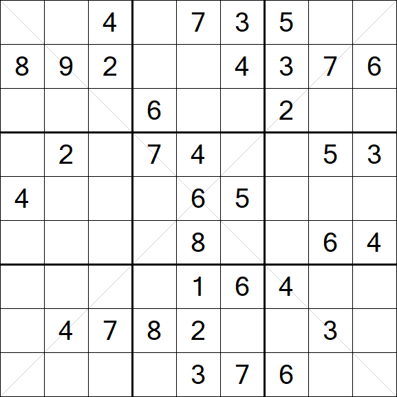 Sudoku X - Medium