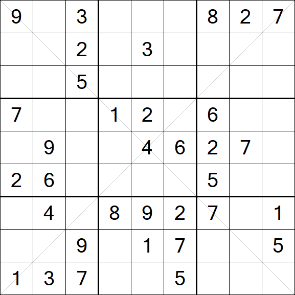 Sudoku X - Medium