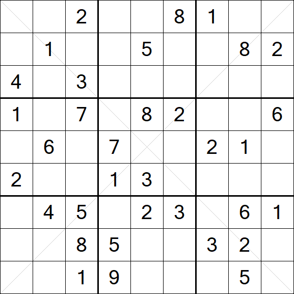 Sudoku X - Medium