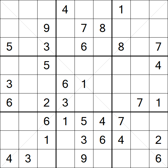 Sudoku X - Medium