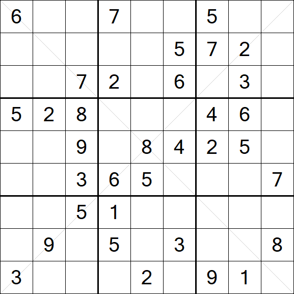Sudoku X - Medium