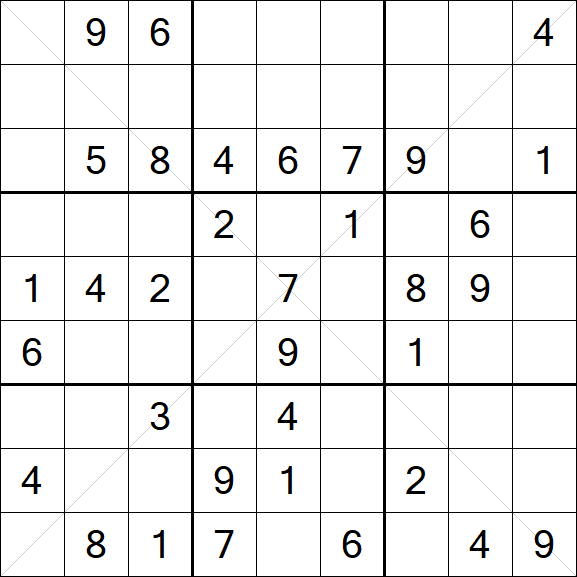 Sudoku X - Medium