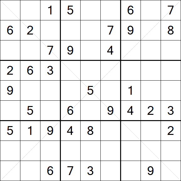 Sudoku X - Medium