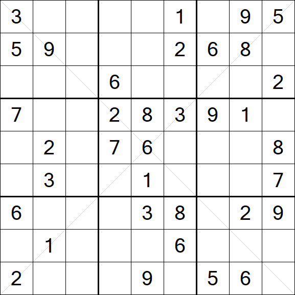 Sudoku X - Medium