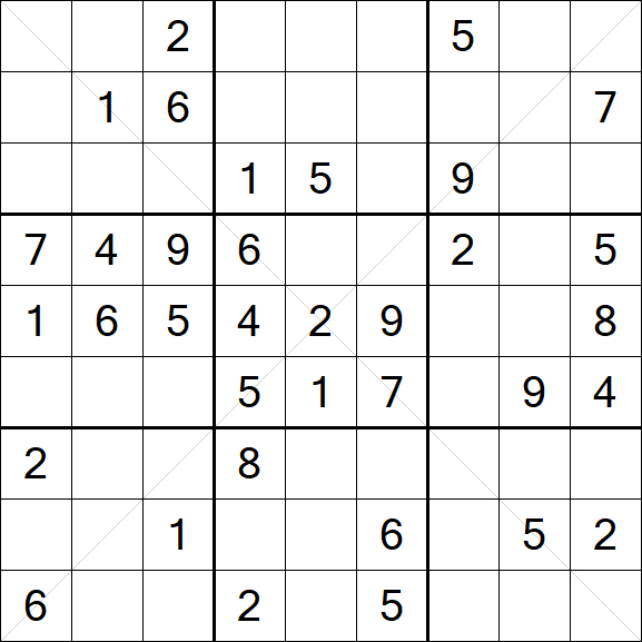 Sudoku X - Medium