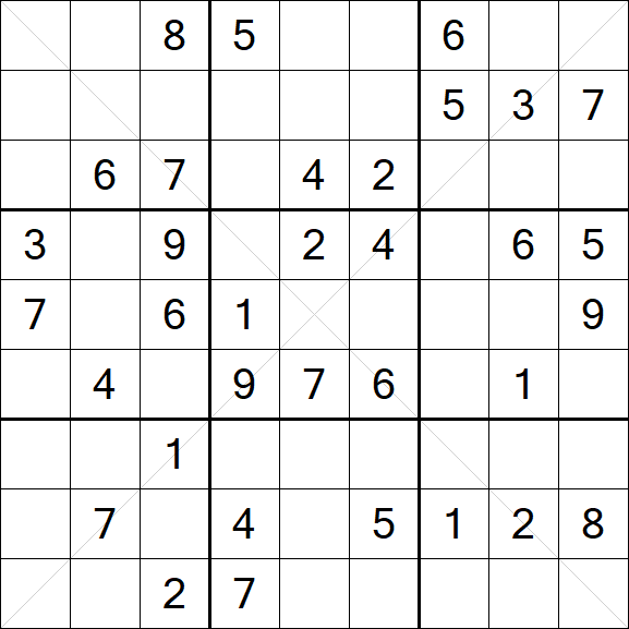 Sudoku X - Medium