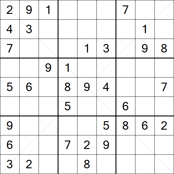 Sudoku X - Medium