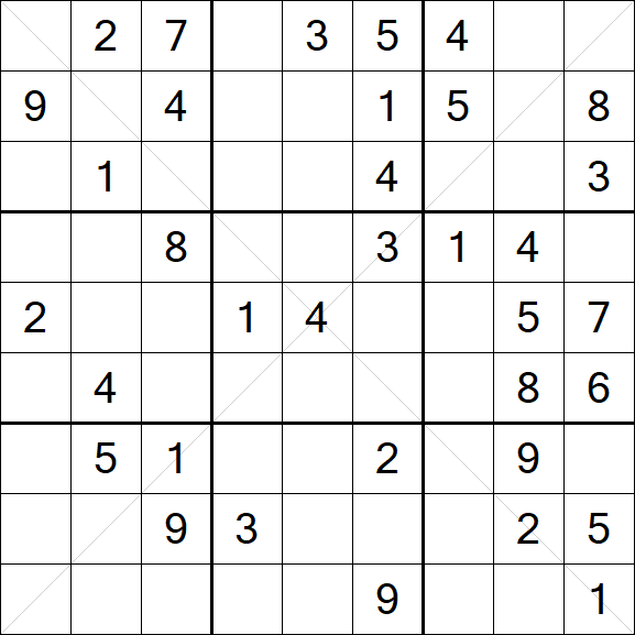 Sudoku X - Medium