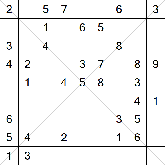 Sudoku X - Medium