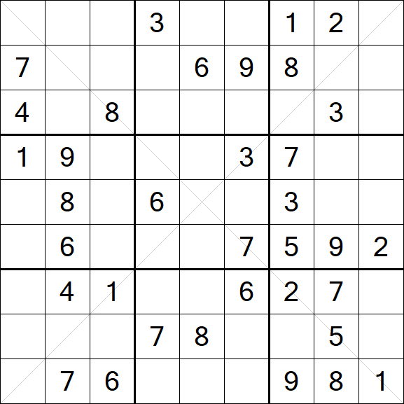 Sudoku X - Medio