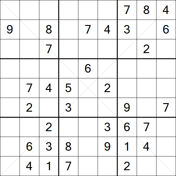 Sudoku X - Medium