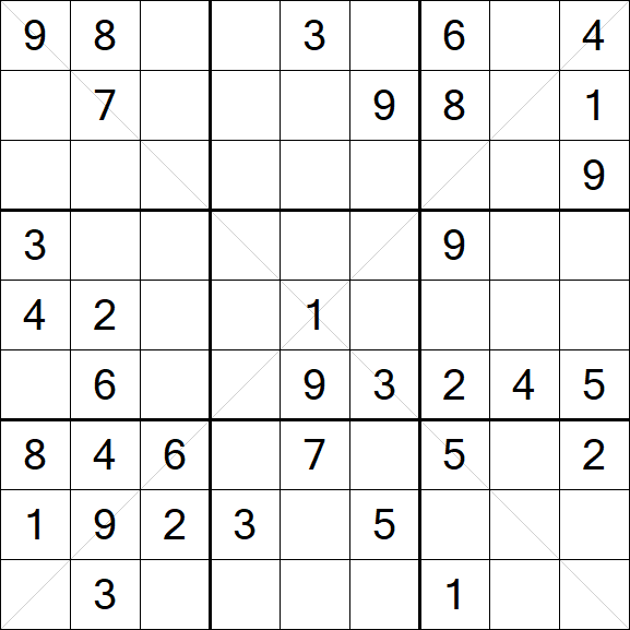 Sudoku X - Medium