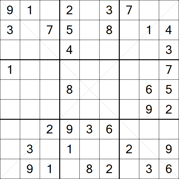 Sudoku X - Medium