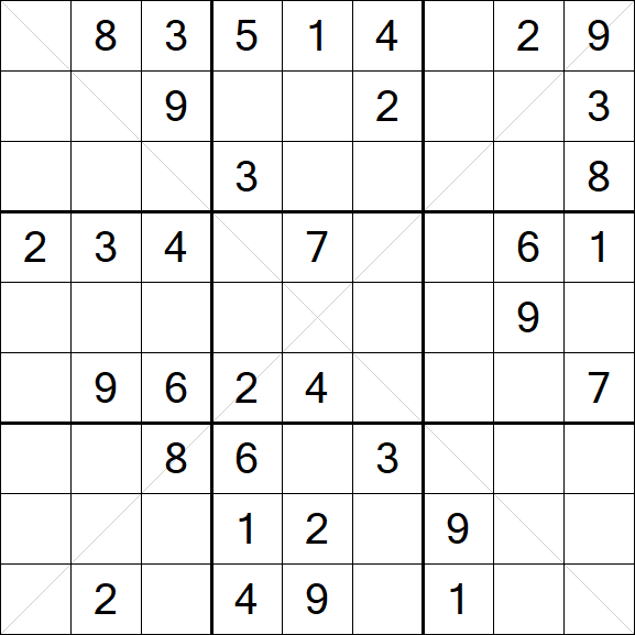 Sudoku X - Medium