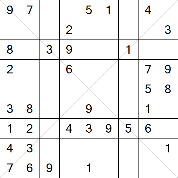 Sudoku X - Medium