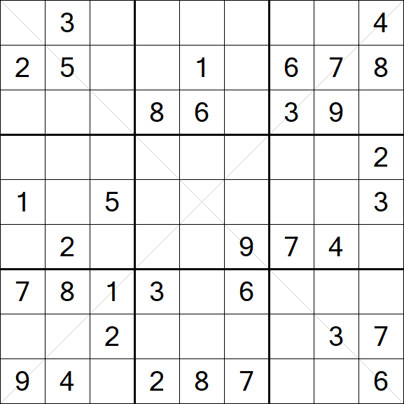 Sudoku X - Medium