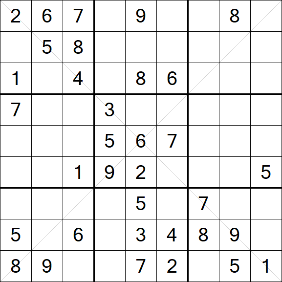 Sudoku X - Medium
