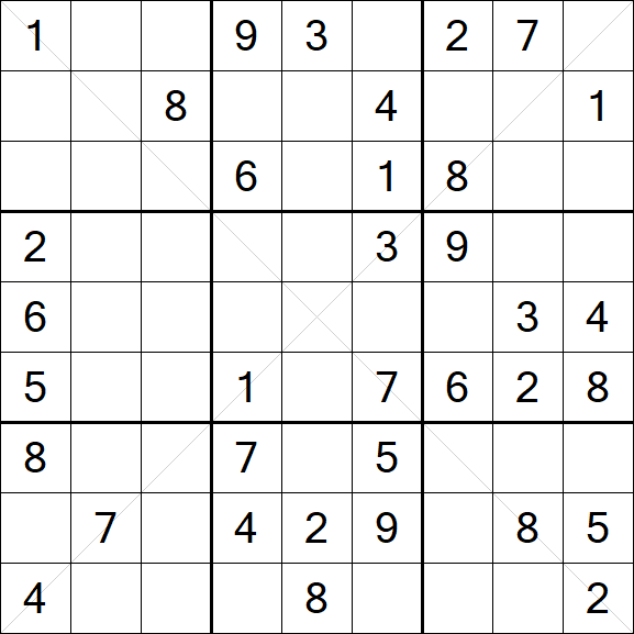 Sudoku X - Medium