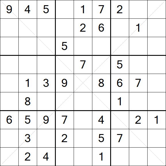 Sudoku X - Medium